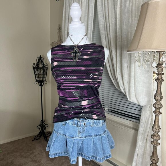 Vintage Pattern Sequin Top - Picture 1 of 4